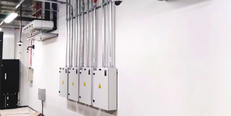 Pintura técnica executada pela Angelo Pinturas em data center Equinix
